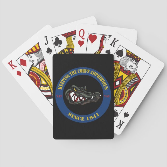 Card Gator's. (Back)