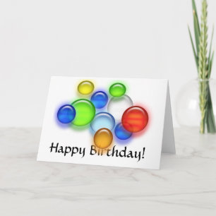 Card - Greeting - Birthday Bubbles