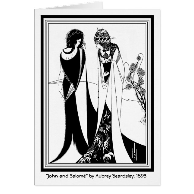 Card: Illustration by Aubrey Beardsley (Front)