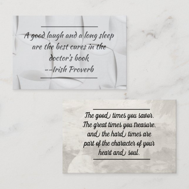 Card insert - Get well/Encouragement (Front/Back)