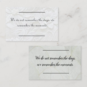 Card insert - Sympathy - Condolence 3