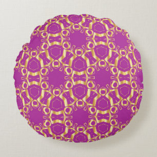 Card, Invitation, cover design, line art backgroun Round Cushion