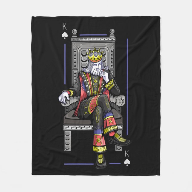 Card King Fleece Blanket (Front)