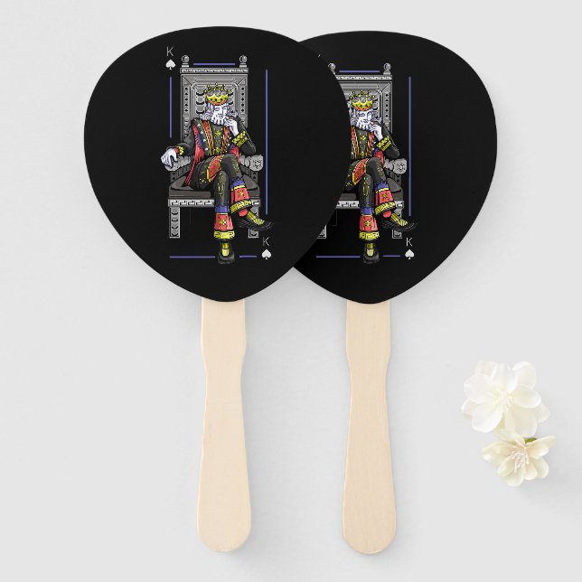 Card King Hand Fan (Front and Back)