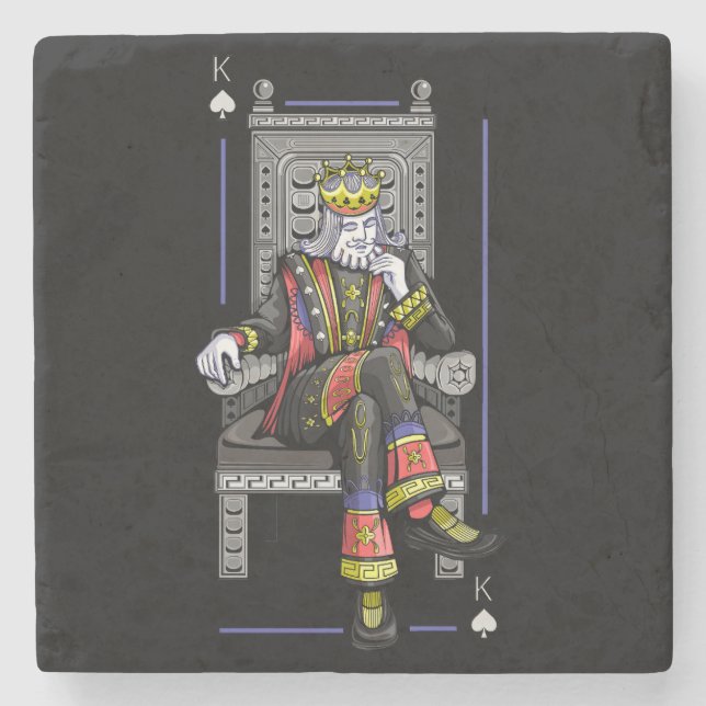 Card King Stone Coaster (Front)