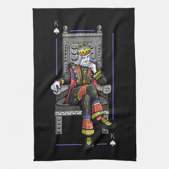 Card King Tea Towel (Vertical)