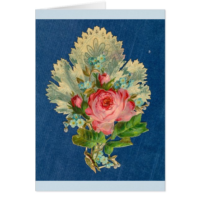 Card —love poem inside (Victorian, to a man) (Front)