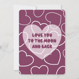 Card Love you to the moon and back