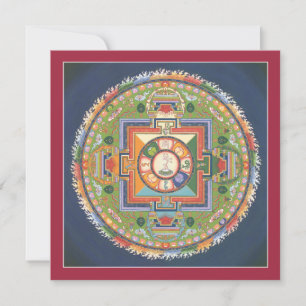 CARD Mandala of Compassion - square, with envelope