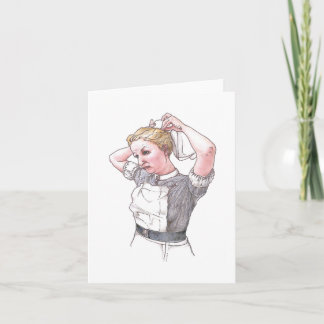 Card - Middlesex Hospital Nurse Dressing For Duty