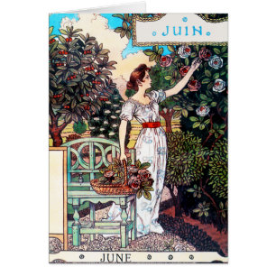 Card: Month of June - Juin