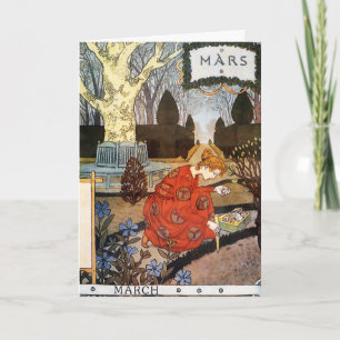 Card: Month of March - Mars Card