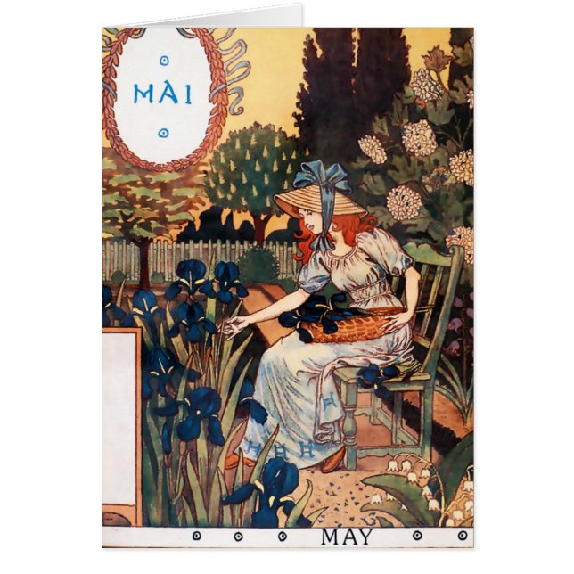 Card: Month of May - Mai (Front)
