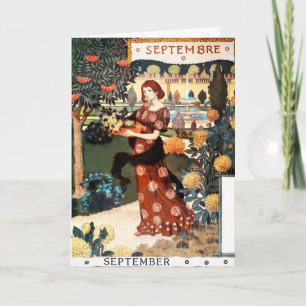 Card: Month of September - Septembre Card