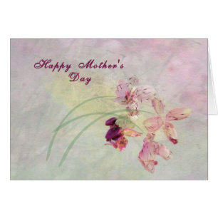 Card, Mother's Day with Orchids