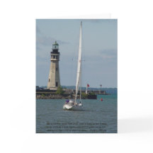 Card of Encouragement & Support-Buffalo Lighthouse