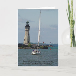 Card of Encouragement & Support-Buffalo Lighthouse