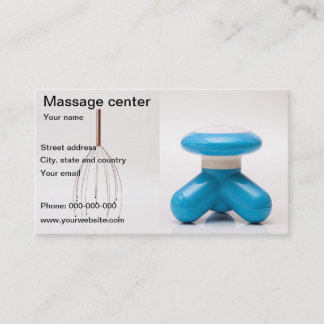 Card of massage center