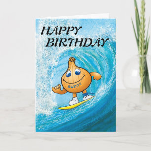 card of sweety surfing