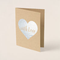Card on kraft paper for any occasion.