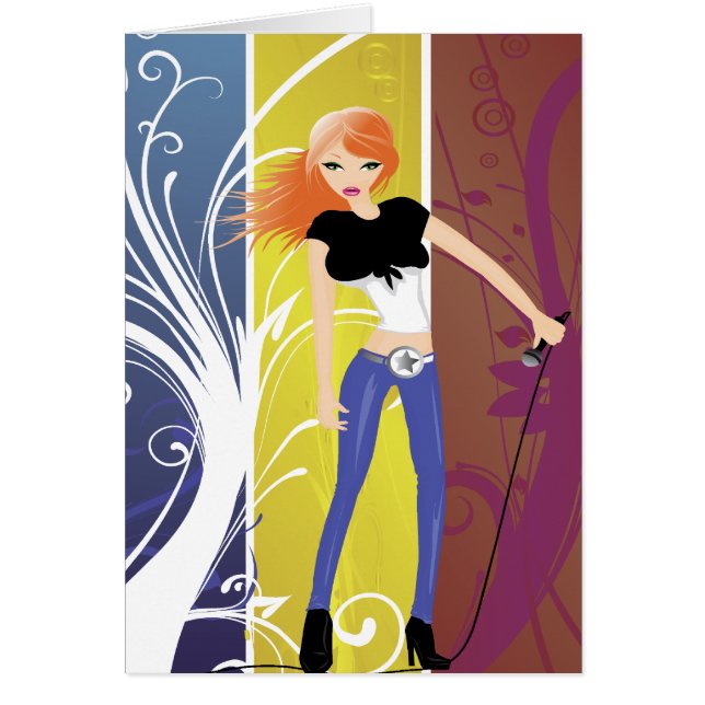 Card:  "On Stage"  -  Customisable! (Front)