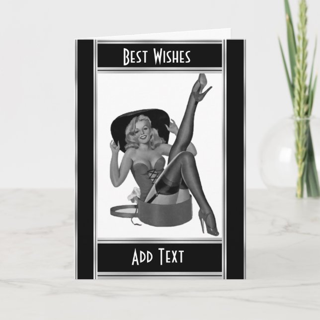 Card Pin up Girls Vintage (26) (Front)