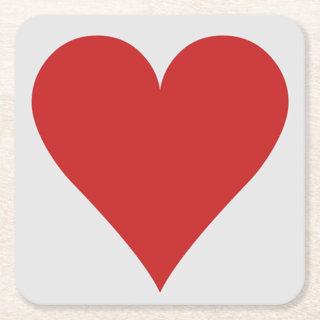 Card Player coasters - Heart (Front)