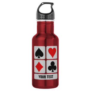 Card Player custom 532 Ml Water Bottle