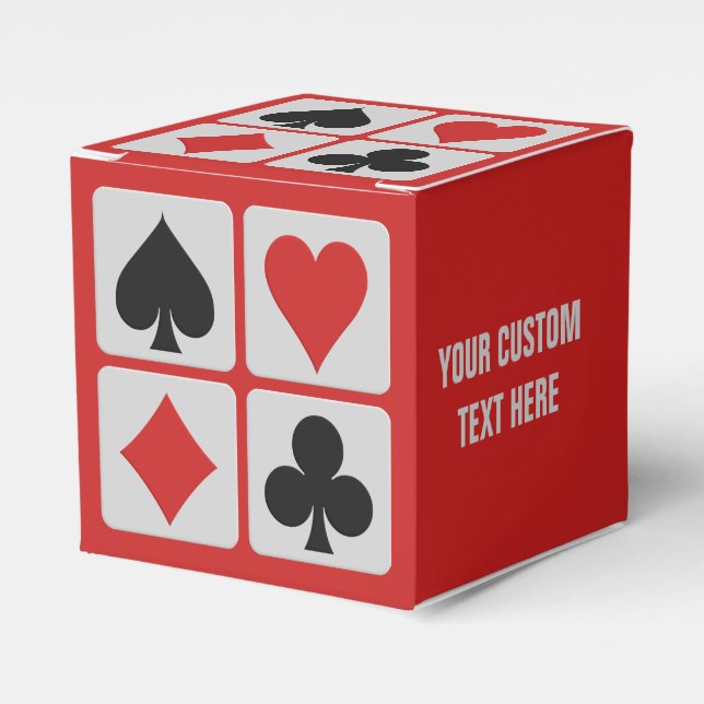 Card Player custom favour box (Front Side)