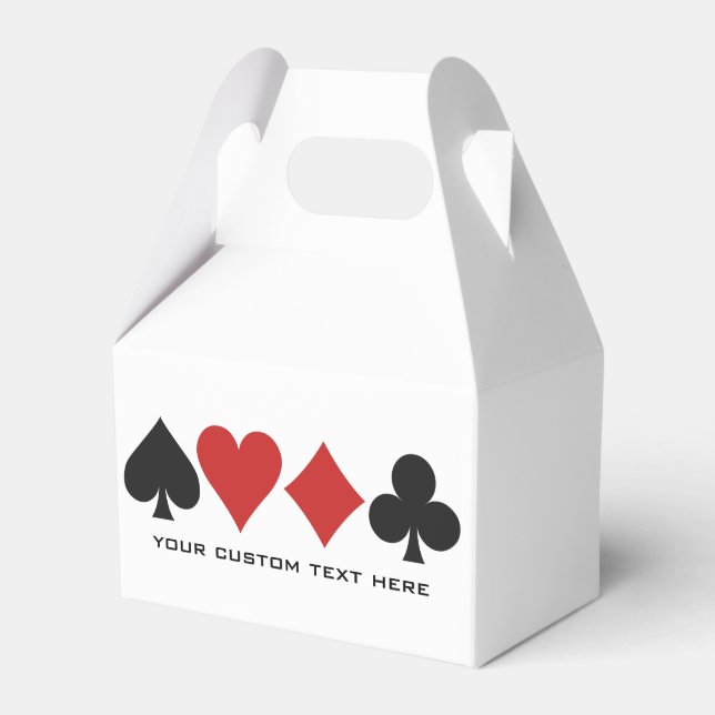 Card Player custom favour box (Front Side)