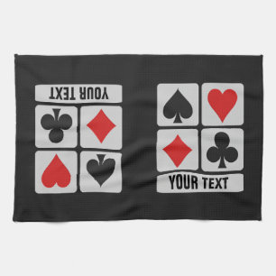 Card Player custom hand towels