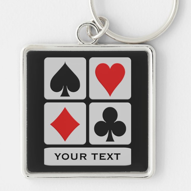 Card Player custom key chain (Front)