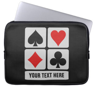 Card Player custom laptop sleeves