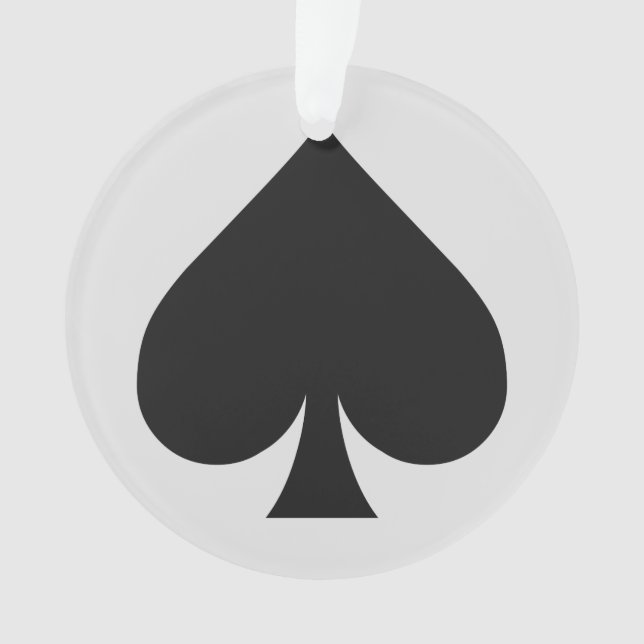 Card Player custom ornament (Front)