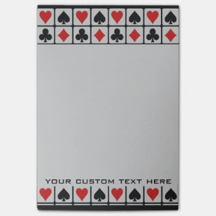 Card Player custom Post-It notes
