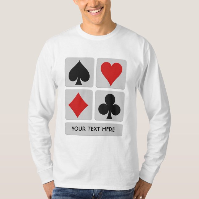 Card Player custom shirts & jackets (Front)