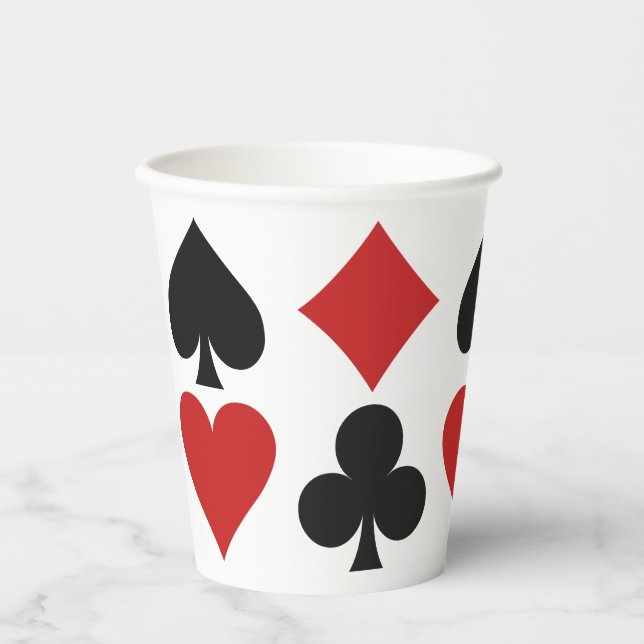 Card Player Paper Cups (Front)