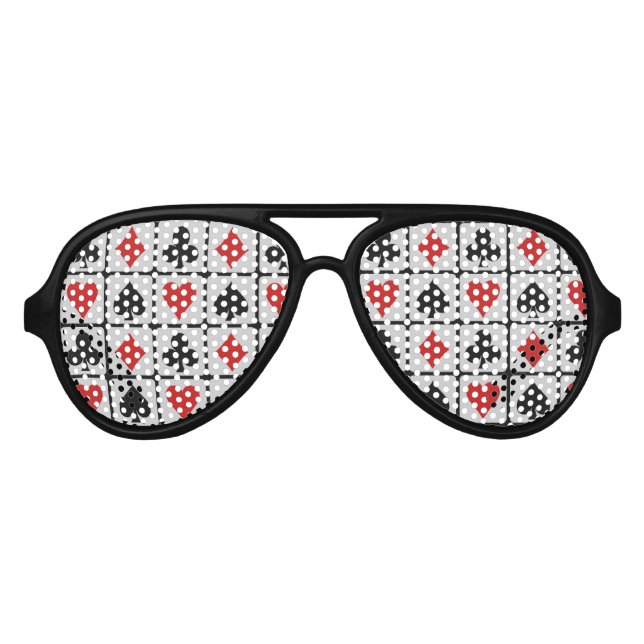 Card Player party glasses (Front)