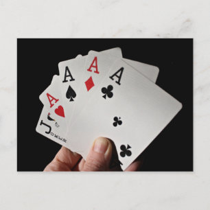 Card Player Postcard