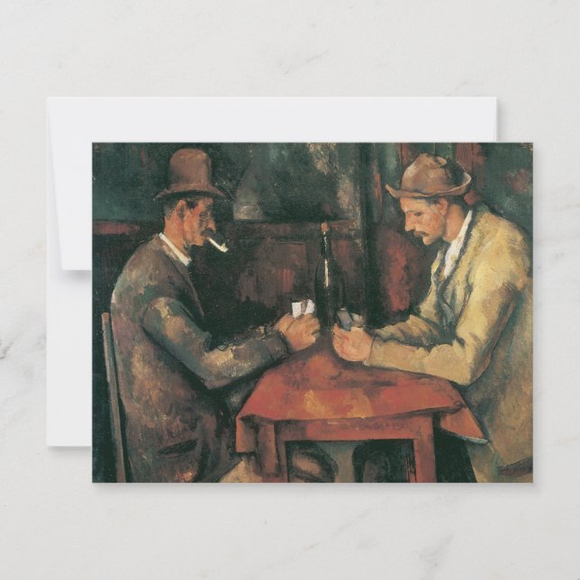 Card Players by Paul Cezanne, Vintage Fine Art (Front)