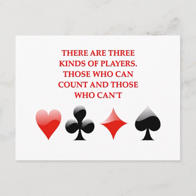 card players joke (Front)