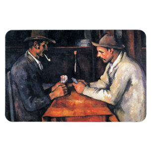 Card Players Paul Cezanne Painting Art Magnet