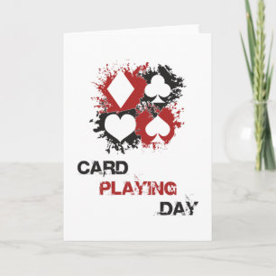 Card Playing Day Ace Cards Poker Casino Game Gift