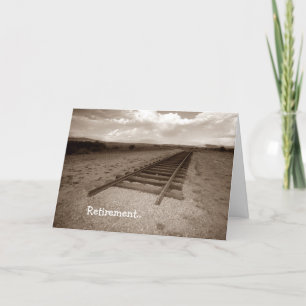 Card Retirement Railroad Fun end of the tracks!