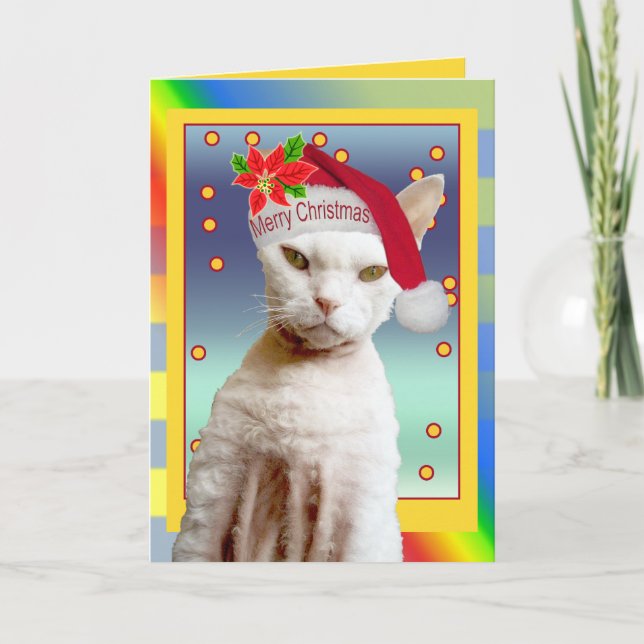 Card | Rex Cat Santa Meow Christmas (Front)