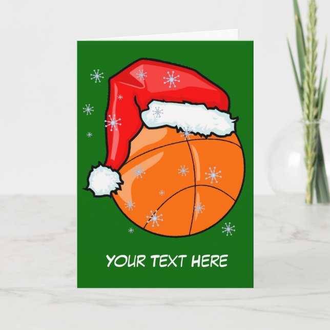 Card - Santa Basketball (Front)