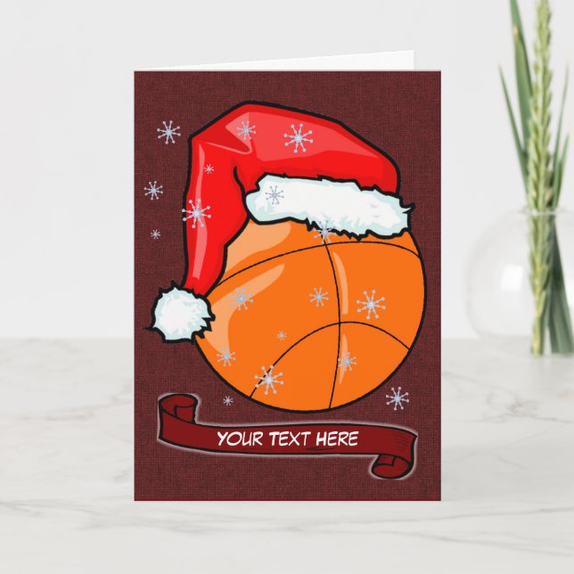 Card - Santa Basketball (Front)