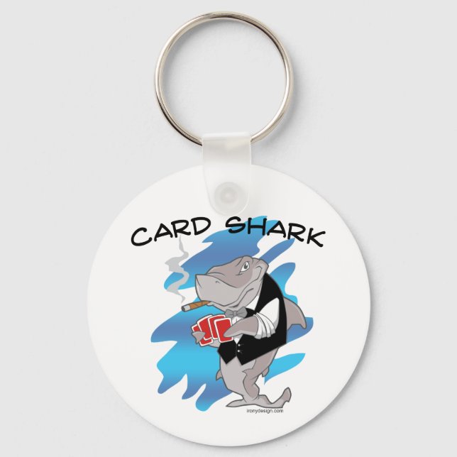 Card Shark Graphic Key Ring (Front)