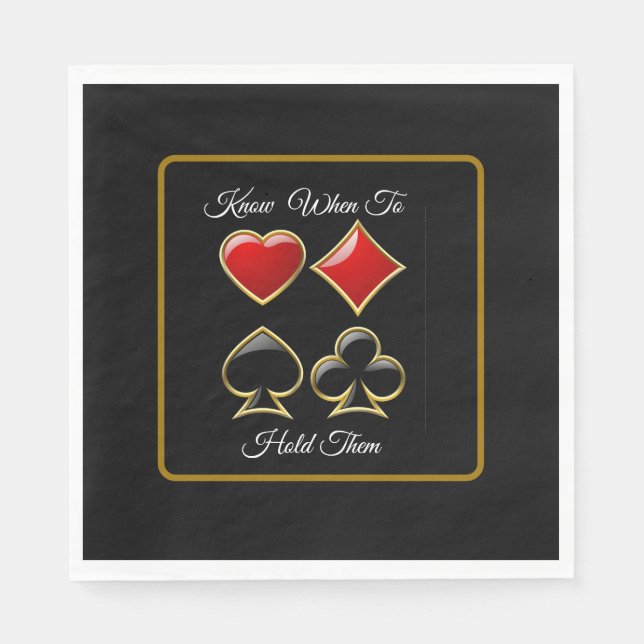 Card Shark Poker Party  Napkin (Front)