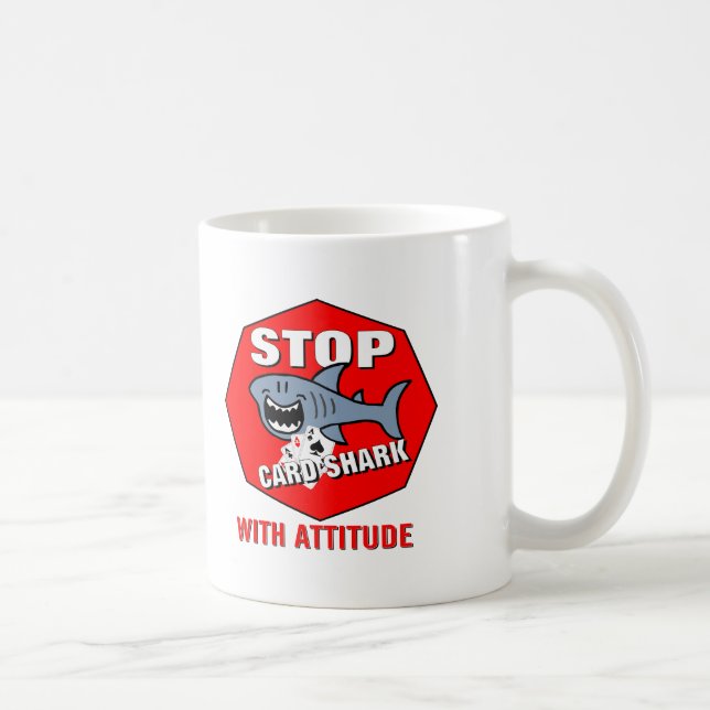 Card Shark With Attitude Coffee Mug (Right)